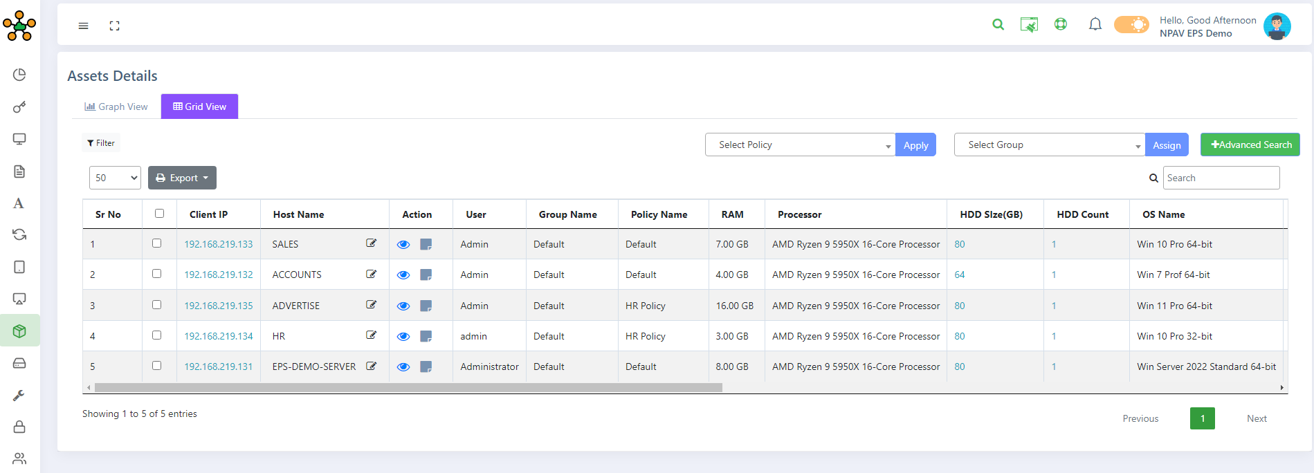 Assets Tab of Admin Console - Product Documentation