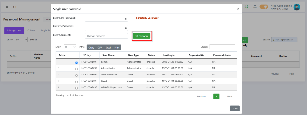 How to use Password Management in Admin Console - Product Documentation